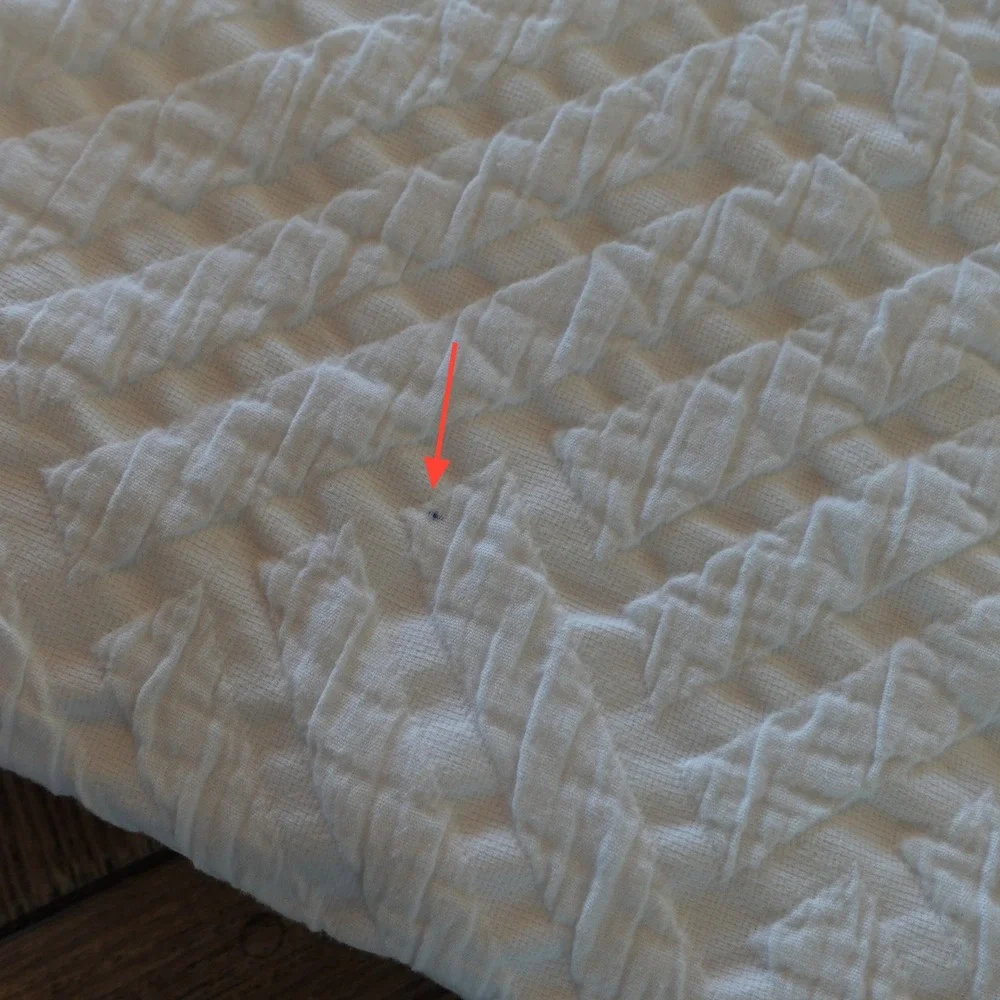 West Elm Cotton Duvet Cover Full Queen 92x88 White Textured Geometric Matelasse
